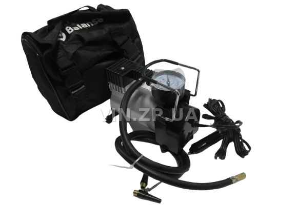 Компрессор автомобильный BALANSA 150 Вт, 10 Атм, 35 л/мин, в прикуриватель, шланг 1м , провод 3м