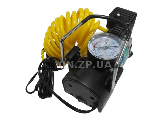 Компрессор автомобильный BALANSA 150 Вт, 10 Атм, 35 л/мин, в прикуриватель, спиральный шланг до 3м , провод 3м 3