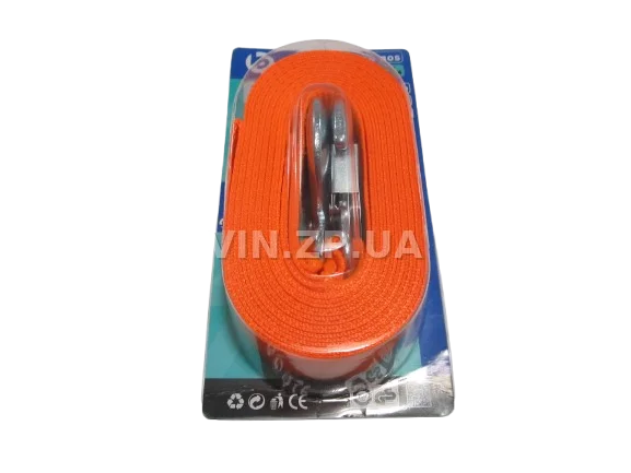 Трос буксировочный BALANSA 3 тонны, 6.0 м , 2 металлических крюка, блистер 2