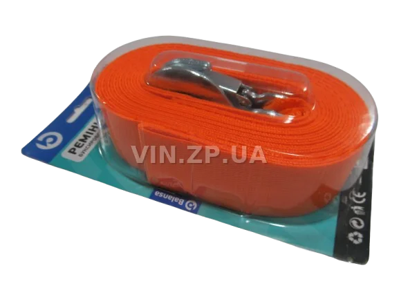 Трос буксировочный BALANSA 3 тонны, 6.0 м , 2 металлических крюка, блистер