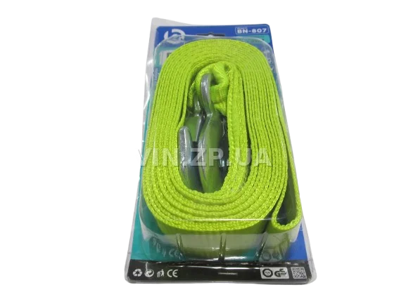 Трос буксировочный BALANSA 5 тонн, 5.0 м , 2 металлических крюка, блистер 2