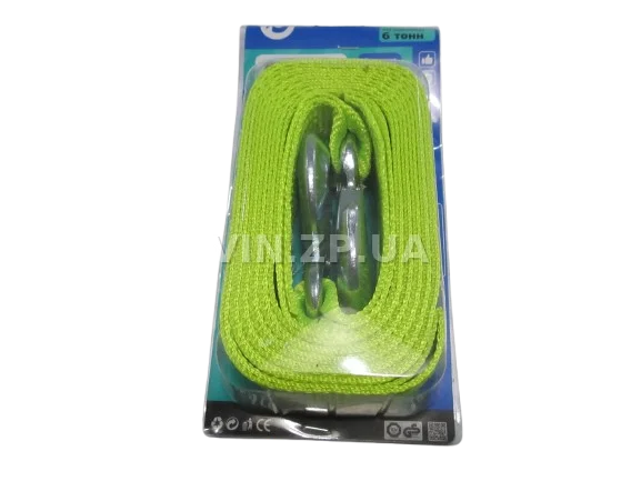 Трос буксировочный BALANSA 6 тонн, 5.0 м , 2 металлических крюка, блистер 2