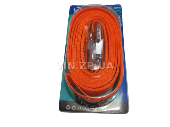 Трос буксировочный BALANSA 3 тонны, 4.5 м , 2 металлических крюка, блистер 2