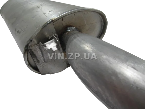 Глушитель ВАЗ 2112 POLMO задний, алюминизированный 3