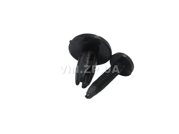 Клипса пистон распорная универсальная под d-6 мм АвтоПласт к-кт 2шт - "мама+папа", чёрная 2