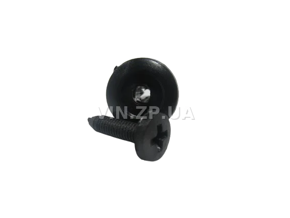 Клипса пистон распорная универсальная под d-6 мм АвтоПласт к-кт 2шт - "мама+папа", чёрная