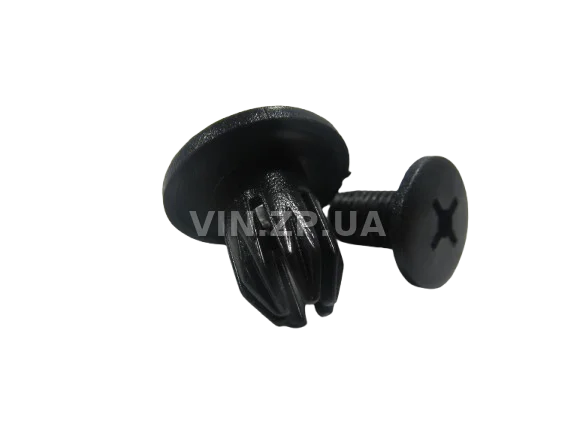 Клипса пистон распорная универсальная под d-8 мм АвтоПласт к-кт 2шт - "мама+папа", чёрная 2