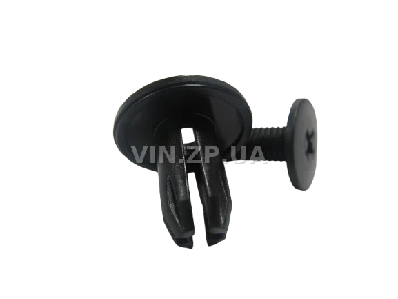 Клипса пистон распорная универсальная под d-9 мм АвтоПласт к-кт 2шт - "мама+папа", чёрная 2