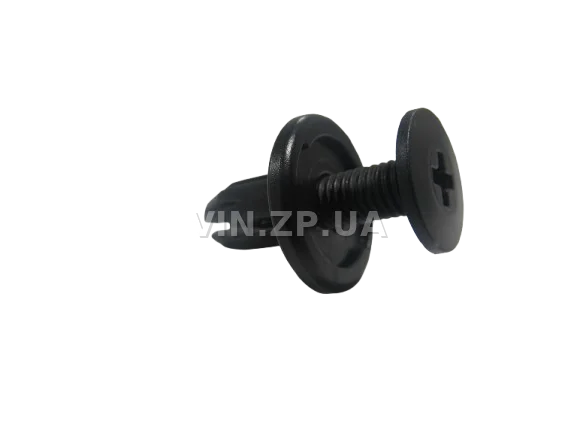 Клипса пистон распорная универсальная под d-9 мм АвтоПласт к-кт 2шт - "мама+папа", чёрная