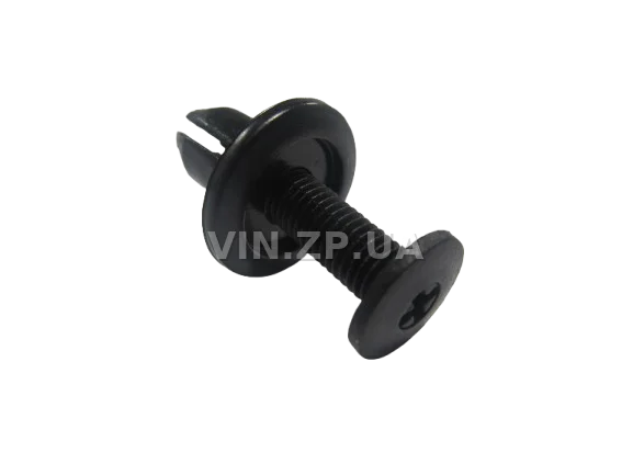 Клипса пистон распорная универсальная под d-10 мм АвтоПласт к-кт 2шт - "мама+папа", чёрная