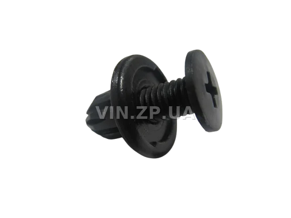 Клипса пистон распорная универсальная под d-11 мм АвтоПласт к-кт 2шт - "мама+папа", чёрная