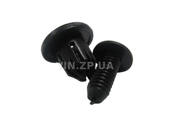 Клипса пистон распорная универсальная под d-12 мм АвтоПласт к-кт 2шт - "мама+папа", чёрная 2