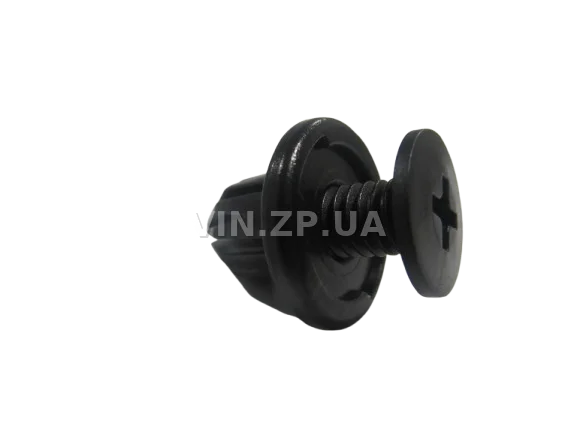 Клипса пистон распорная универсальная под d-12 мм АвтоПласт к-кт 2шт - "мама+папа", чёрная