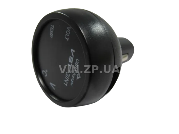 Вольтметр термометр в прикуриватель EuroSport 3в1 USB DVM-36 AS+T 2