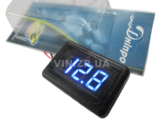 Вольтметр накладной Eurosport 12-24V 0.56" синий DVM-56AS-B 3