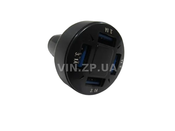 Вольтметр в прикуриватель EuroSport 4 USB 12-24V DVM-22 AS-3.1 2