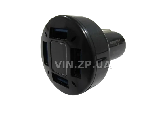 Вольтметр в прикуриватель EuroSport 4 USB 12-24V DVM-28 AS-4-B 2